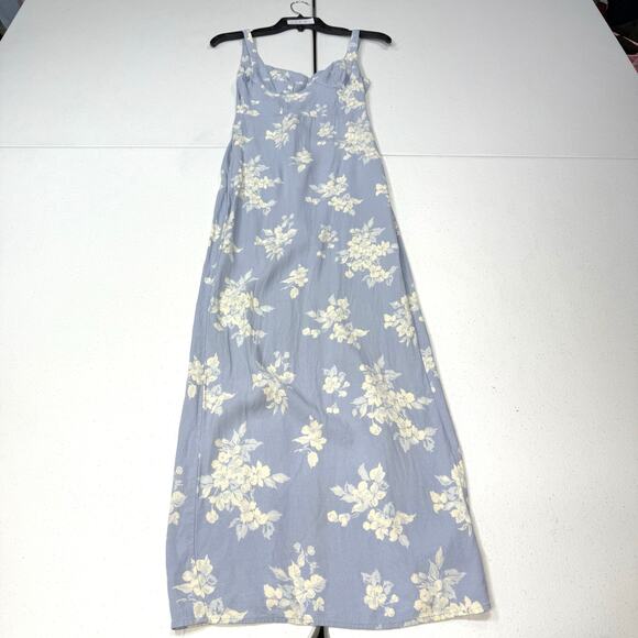 Reformation Reverie blue floral Dress Size 0 - Picture 5 of 8